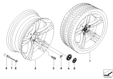 Л/c диск BMW со сдв.сп.в M-ст., диз.184