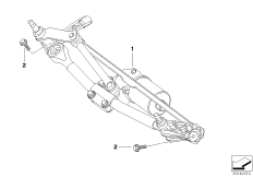 Система стеклоочистителей в сборе