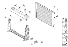 Элементы крепл.радиатора водян.охлажд.