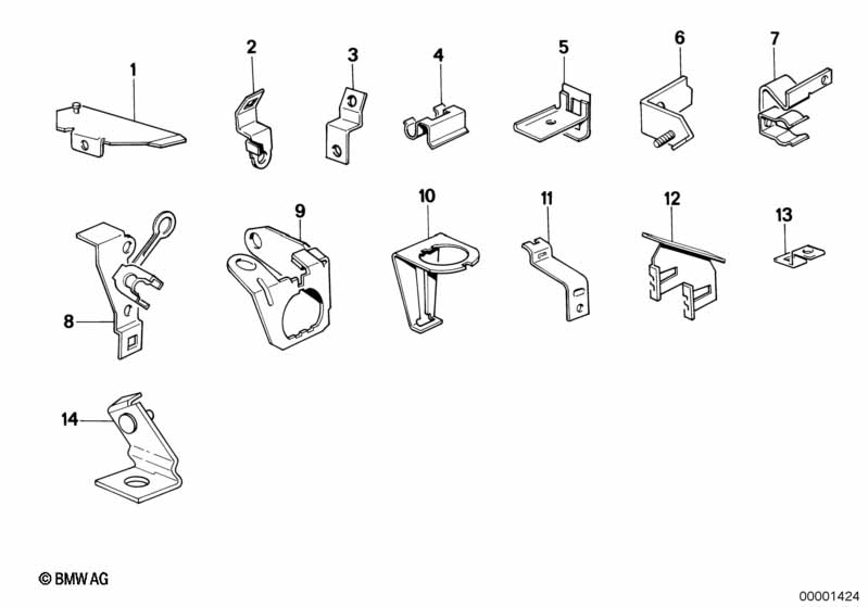 Элементы крепления жгута проводов
