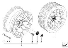 Л/с диск BMW с крестообр.спиц.диз.177
