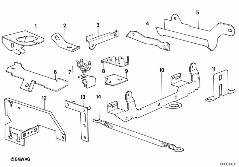 Элементы крепления жгута проводов