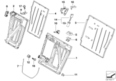 Накладки спинки заднего сиденья