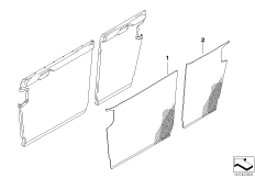 Накладки спинки заднего сиденья