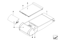 Подлокотник Individual, люк, баз.сиденье