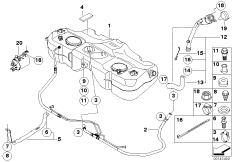 Топливный бак/фильтр с активиров.углем