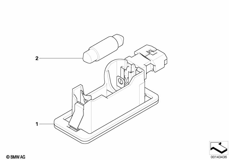 Фонарь подсветки номерного знака