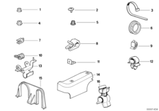Элементы крепления жгута проводов