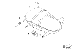Спортивный задний глушитель