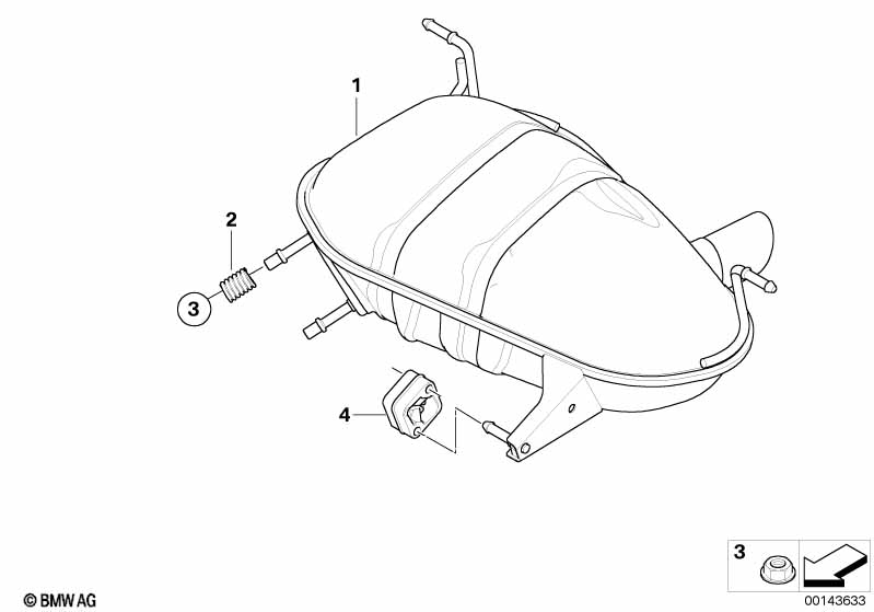 Спортивный задний глушитель