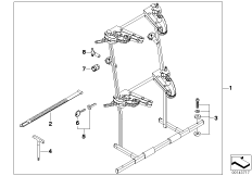 Багажник для лыж на багажной двери MINI