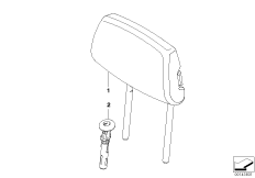 Сиденье Зд, подголовник Ср