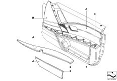 Обшивка двери Indi, полн.кож.отделка Пд