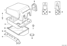 Реле двигателя/отсек упр.электроники