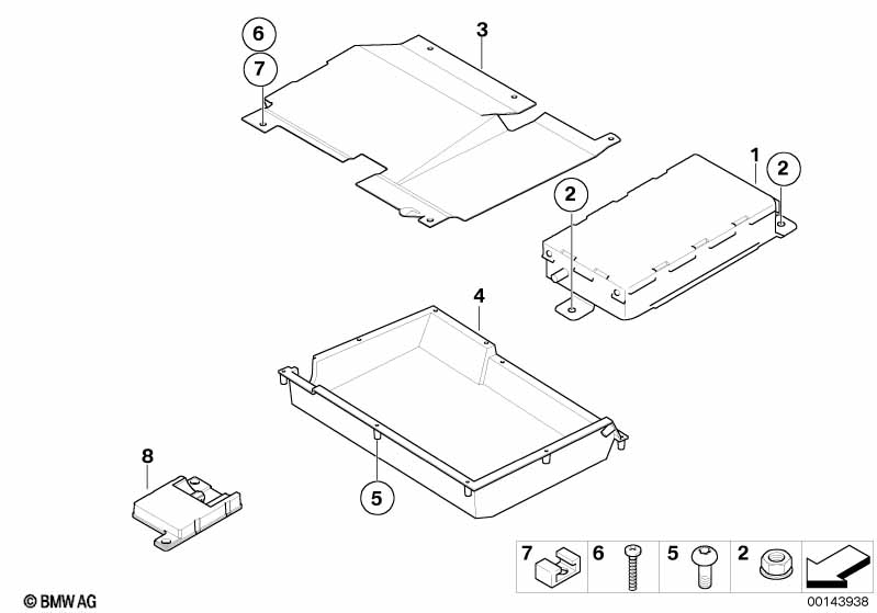 Детали SA 644 в багажнике