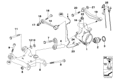 Балка заднего моста/подвеска колеса