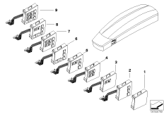 Переключатель доп.функций сиденья Пд