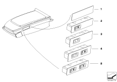 Переключатель доп.функций сиденья Зд