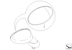 Стекло зеркала асферич.с обогревом - R50