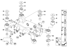 балка заднего моста