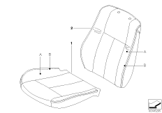 Инд.обивка переднего базового сиденья