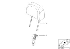 Сиденье Пд, подголовник базового сиденья