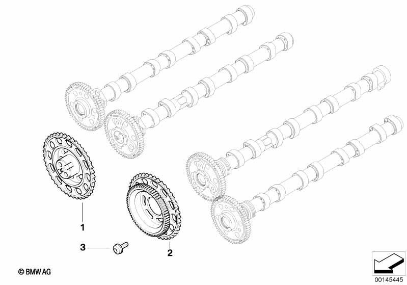 Приводная цепь механ.газораспред. Вх