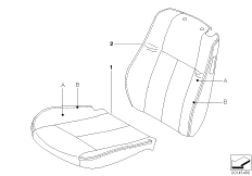 Инд.обивка переднего базового сиденья