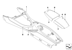 Индивид.центр.консоль/подлок. Ср
