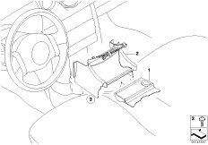 Доосн.отд.для мелк.вещ.в центр.консоли