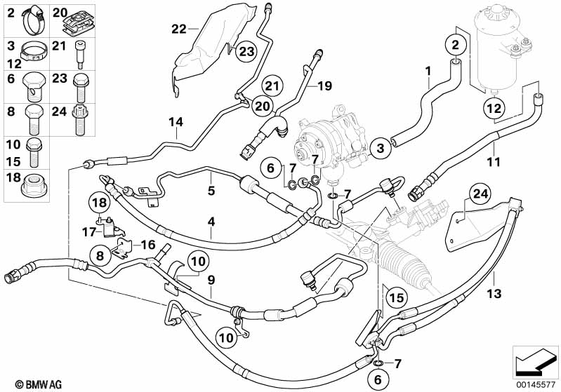 Трубопр.гидроус.рул.упр./Dynamic Drive