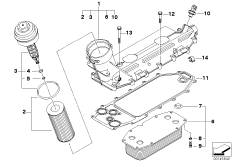 Масляный фильтр смаз.сист.,теплообменник