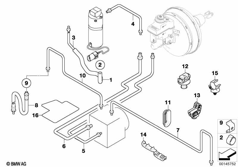 Трубопровод тормозного привода Пд