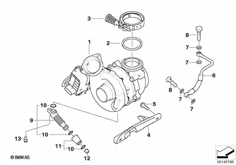 Турбонагнетатель со смазкой
