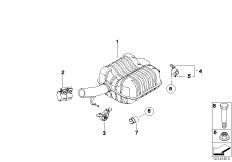 Задний дополнительный глушитель