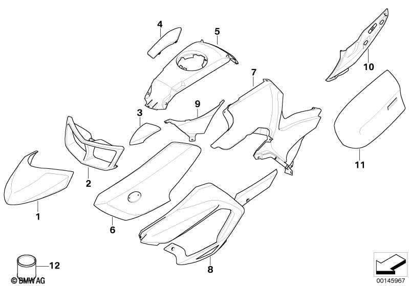 Окрашенные детали 946 dark-graphit