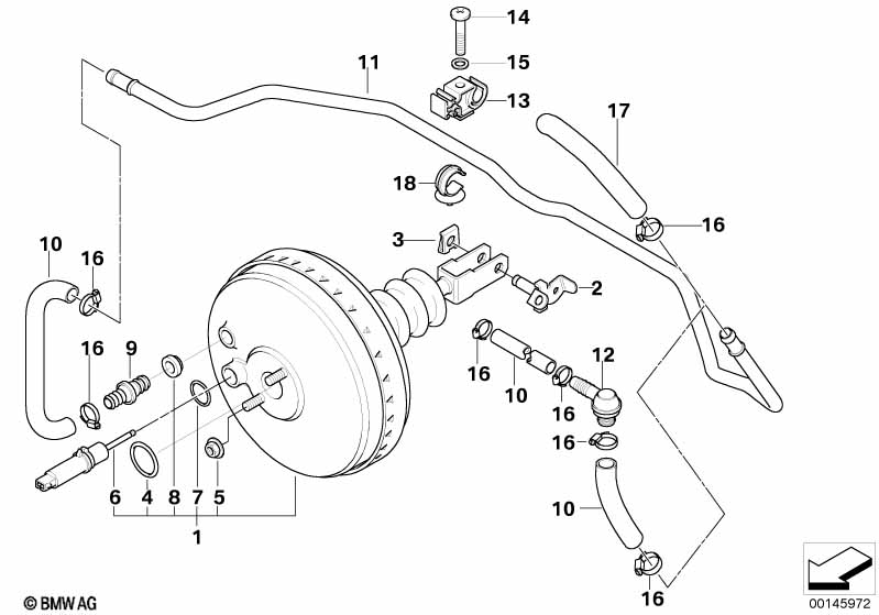Вакуумный усилитель тормозов