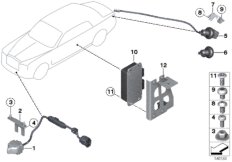 Передняя видеокамера заднего вида