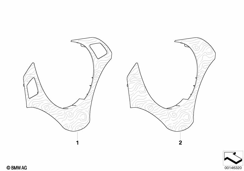 Крышка рулевого колеса, дерево