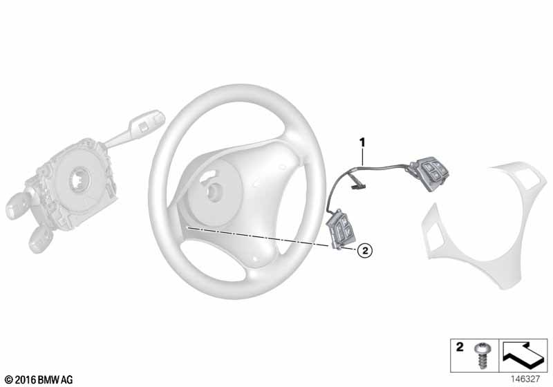 Дооснащение многоф.рулевым колесом