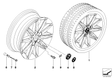 Л/c диск BMW со сдв.сп.в M-ст., диз.207