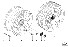 Л/c диск BMW со сдв.сп.в M-ст., диз.192