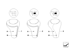 Индивид.головки рычага ПП кожа 6-ступ.