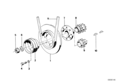 Демпфер крутильн.колеб.клинорем.привода