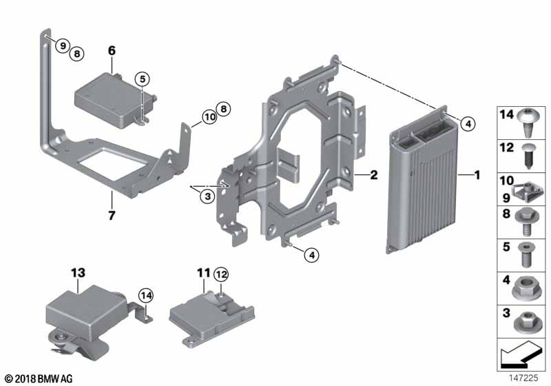 Детали SA 633 в багажном отделении