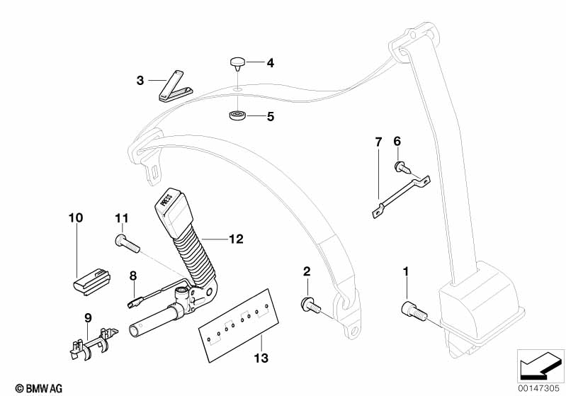 Дополн.элементы ремня безопасности Пд