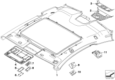 Инд.фасонная панель потолка Alcantara