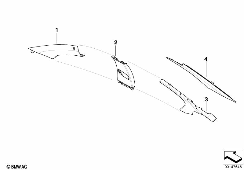 Верхняя облицовка стоек Пд,Центр,Зд Indi
