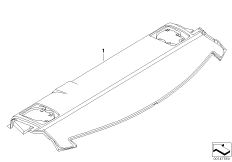 Инд.полка за задним сиденьем Alcantara