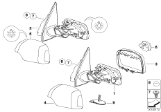 Наружное зеркало заднего вида (S760A)